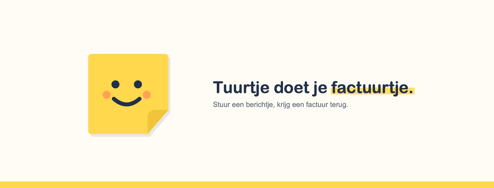 Het logo van Tuurtje met de regel: Tuurtje doet je factuurtje
